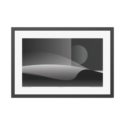Cylinders - Night - Framed Print