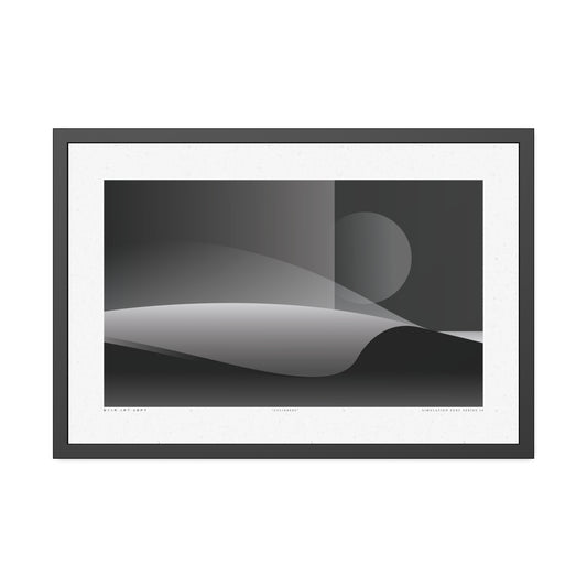Cylinders - Night - Framed Print