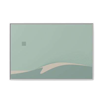 Day Wave - Green Haze - XL Framed Canvas