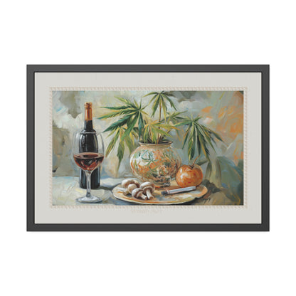 Saturday Night - Stone - Framed Print