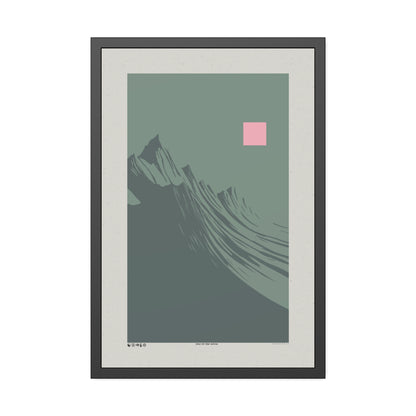 Run 2 The Hills - Sage- Framed Print
