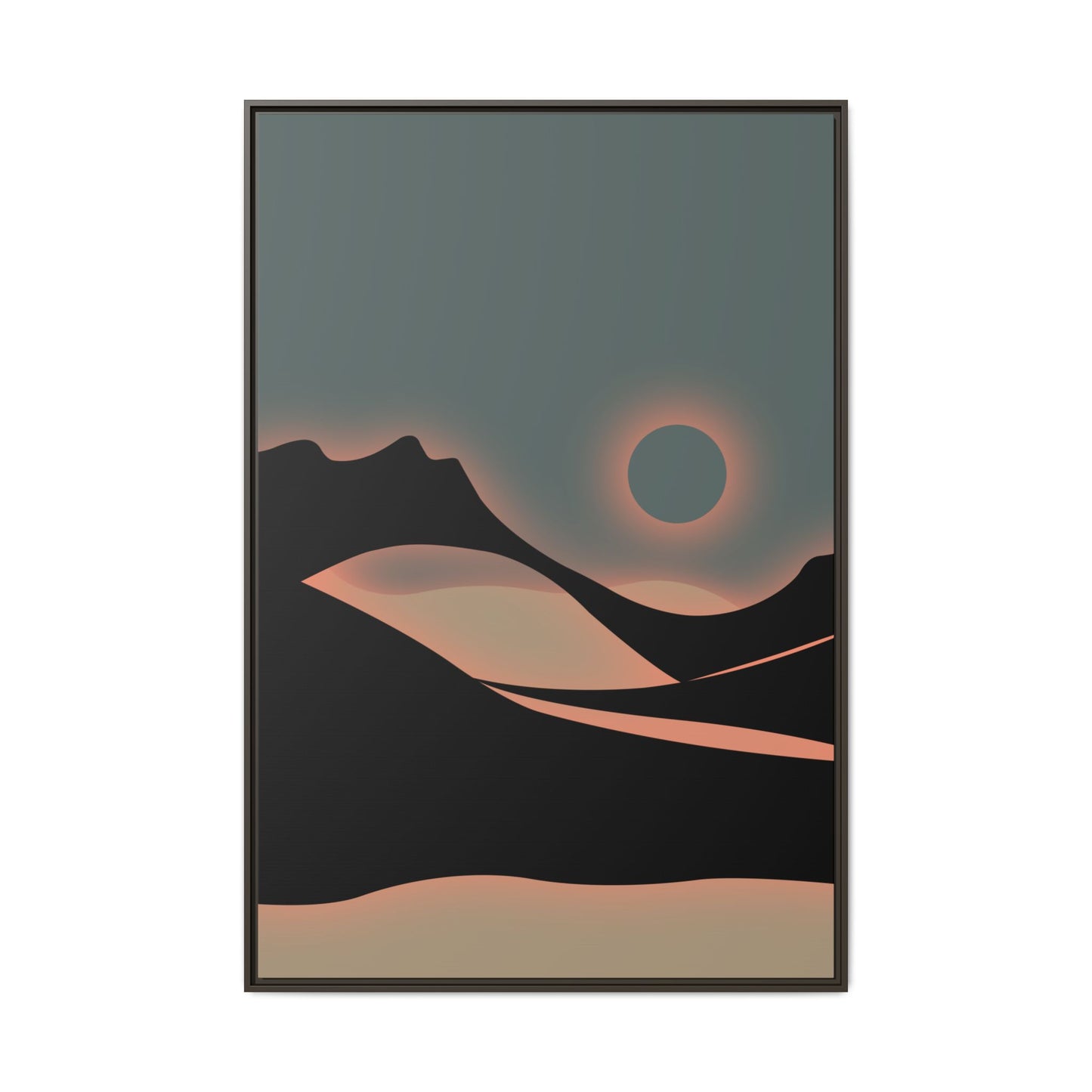 Copy of Arch - Green Haze - Framed Canvas