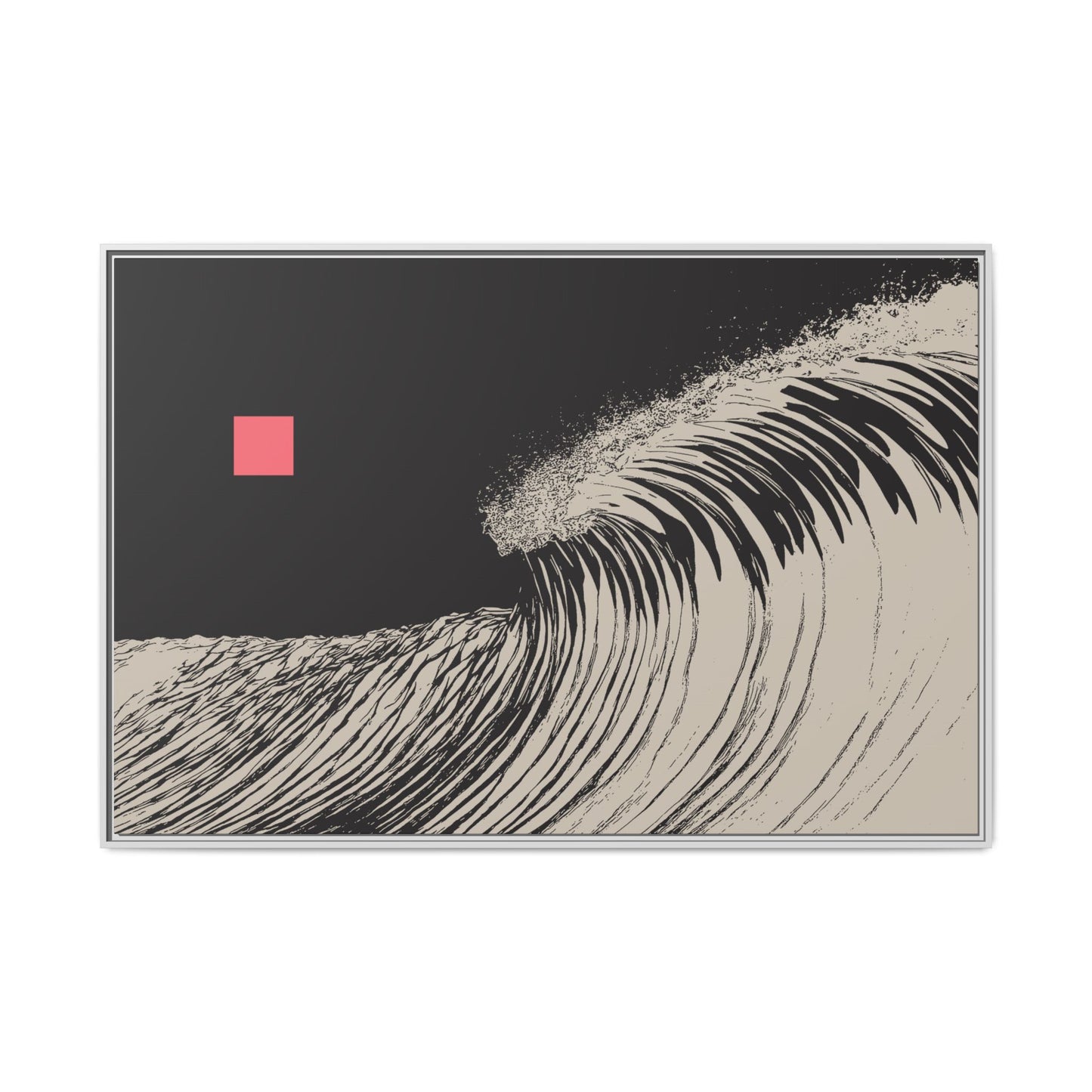 Rogue 2 - Black & White - XL Framed Canvas