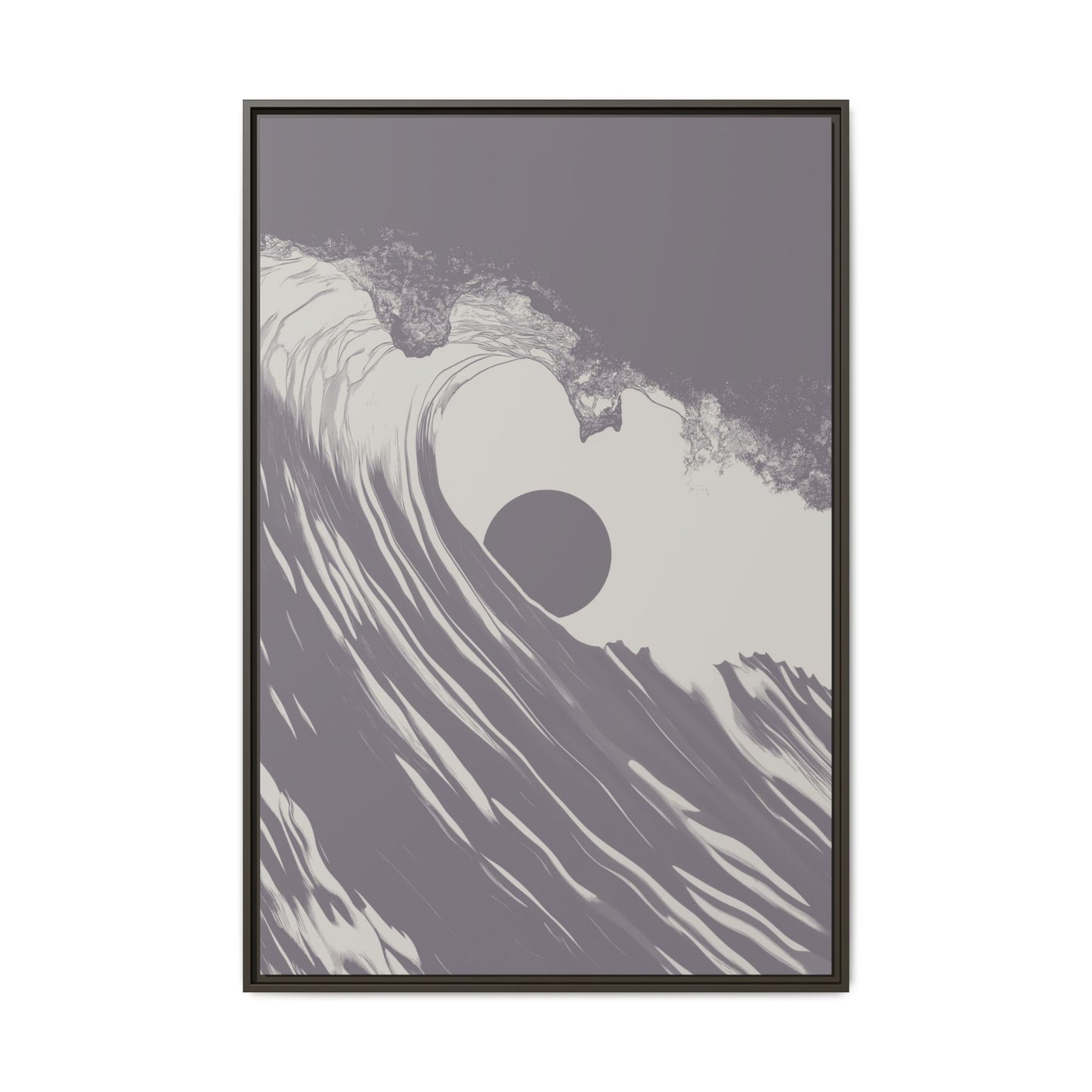 Keyhole - Purple Haze - Framed Canvas