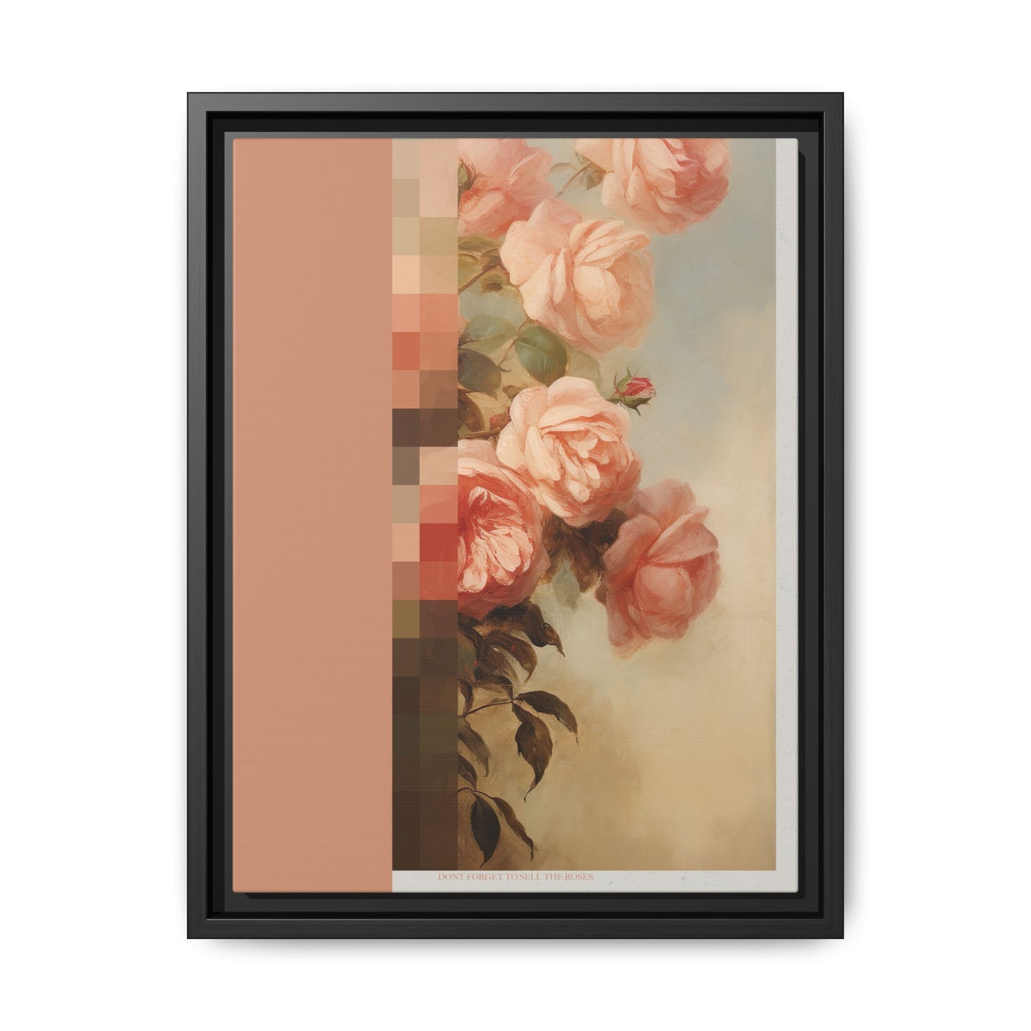 Rose Bloom - MDRN ANTQ - Framed Canvas