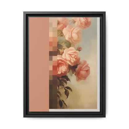Rose Bloom - MDRN ANTQ - Framed Canvas