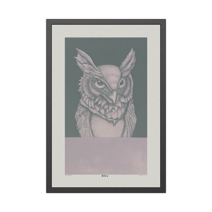 Hoo Are You - Haze - Framed Print