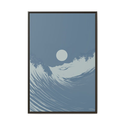 Washed - Blue Haze - Framed Canvas