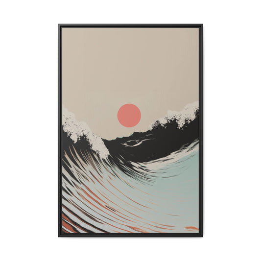 Washed - Sand - Framed Canvas