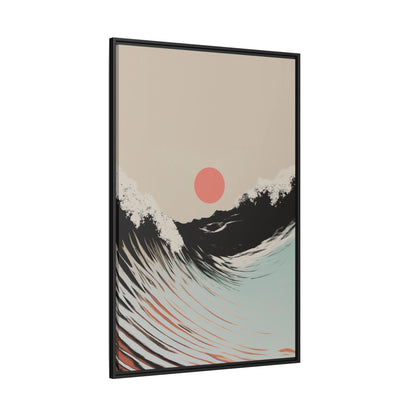 Washed - Sand - Framed Canvas