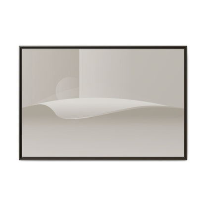 Cylinders 2 - Sand - Framed Canvas