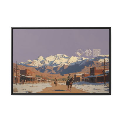 Tombstone - MDRN ANTQ - Framed Canvas
