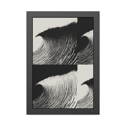 Dawn 2 Dusk - Black & White - Framed Print