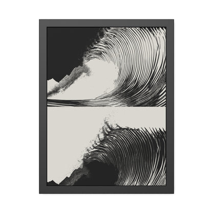 Dusk 2 Dawn - Black & White - Framed Print