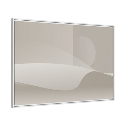 Cylinders - Sand - Framed Canvas