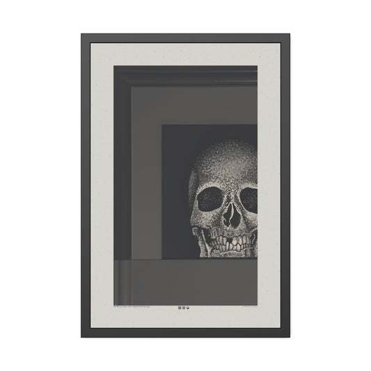 Underneath The Skin - Charcoal - Framed Print