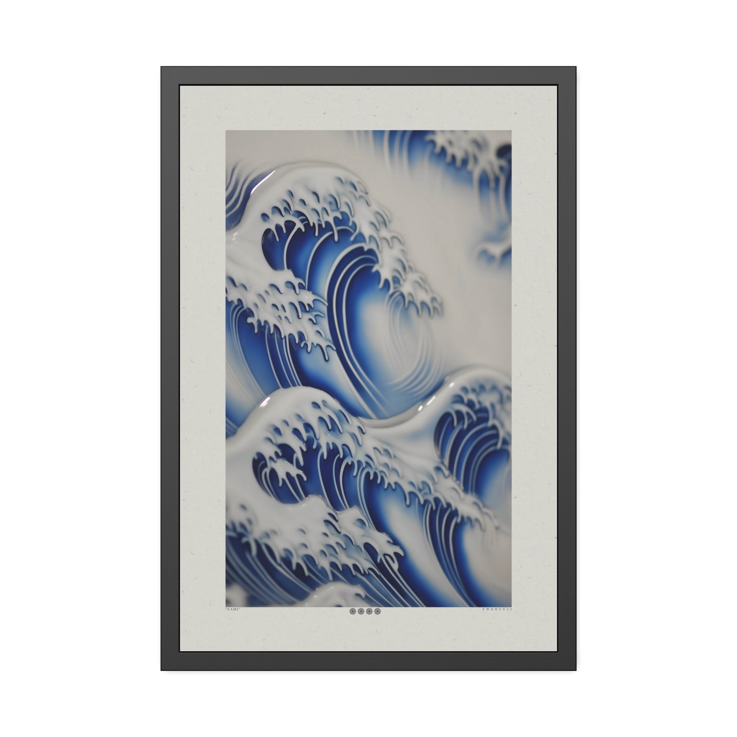 Nami - Royal - Framed Print