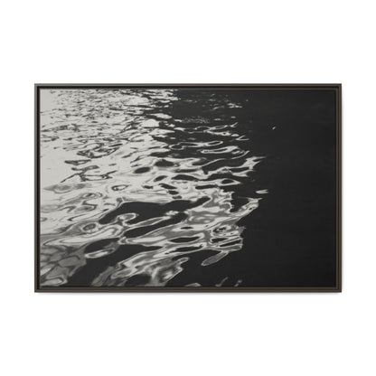 Reflections - Black & White - Framed Canvas