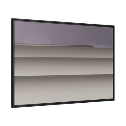Lines - Purple Haze - Framed Canvas