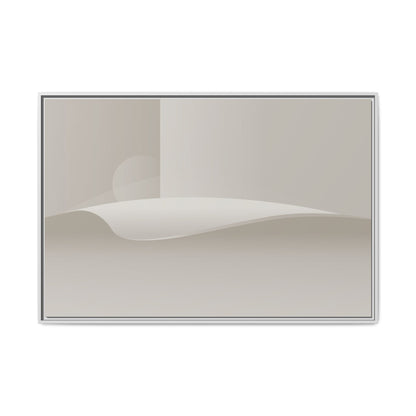 Cylinders 2 - Sand - Framed Canvas