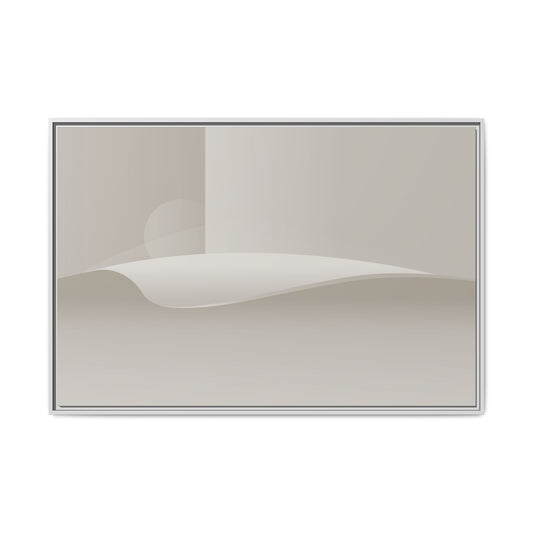 Cylinders 2 - Sand - Framed Canvas