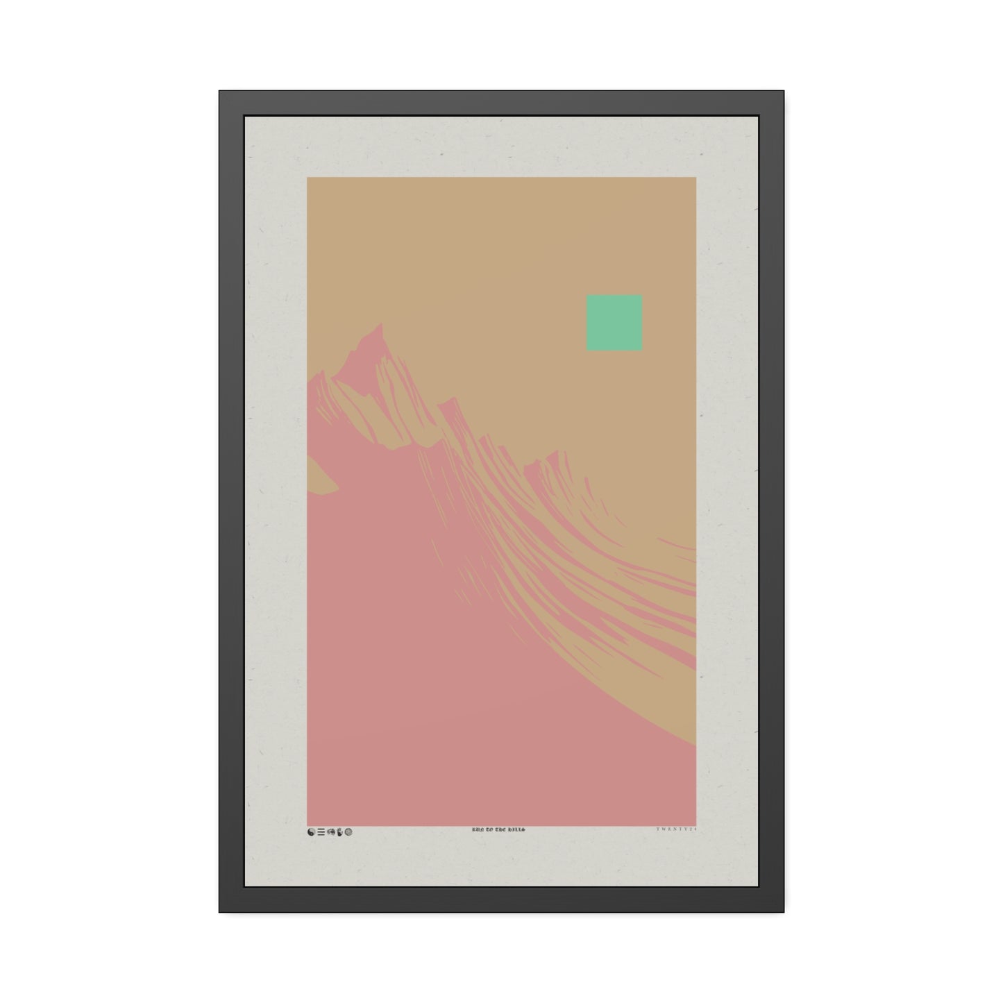 Run 2 The Hills - Dusk - Framed Print