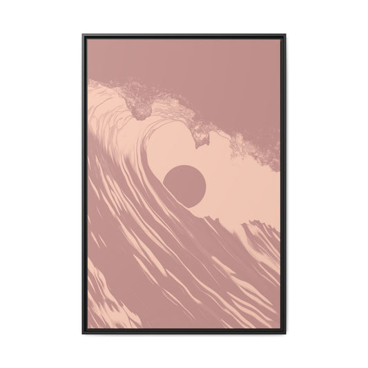 Keyhole - Dusk - Framed Canvas