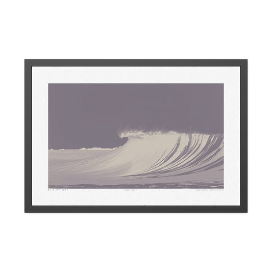 Night Wave 2 - Purple Haze - Framed Print