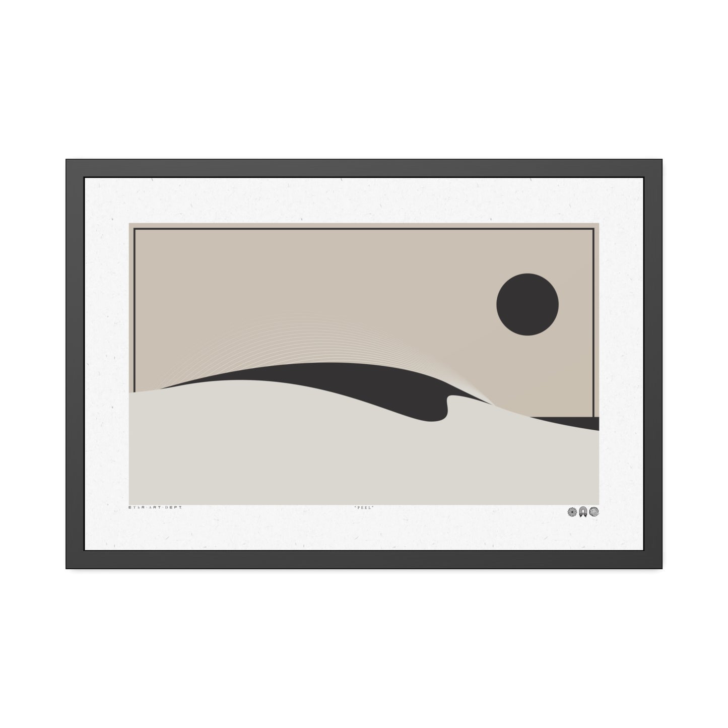 Peel 4 - Sand - Framed Print