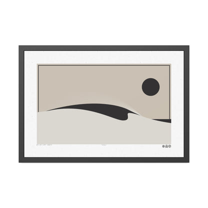 Peel 4 - Sand - Framed Print