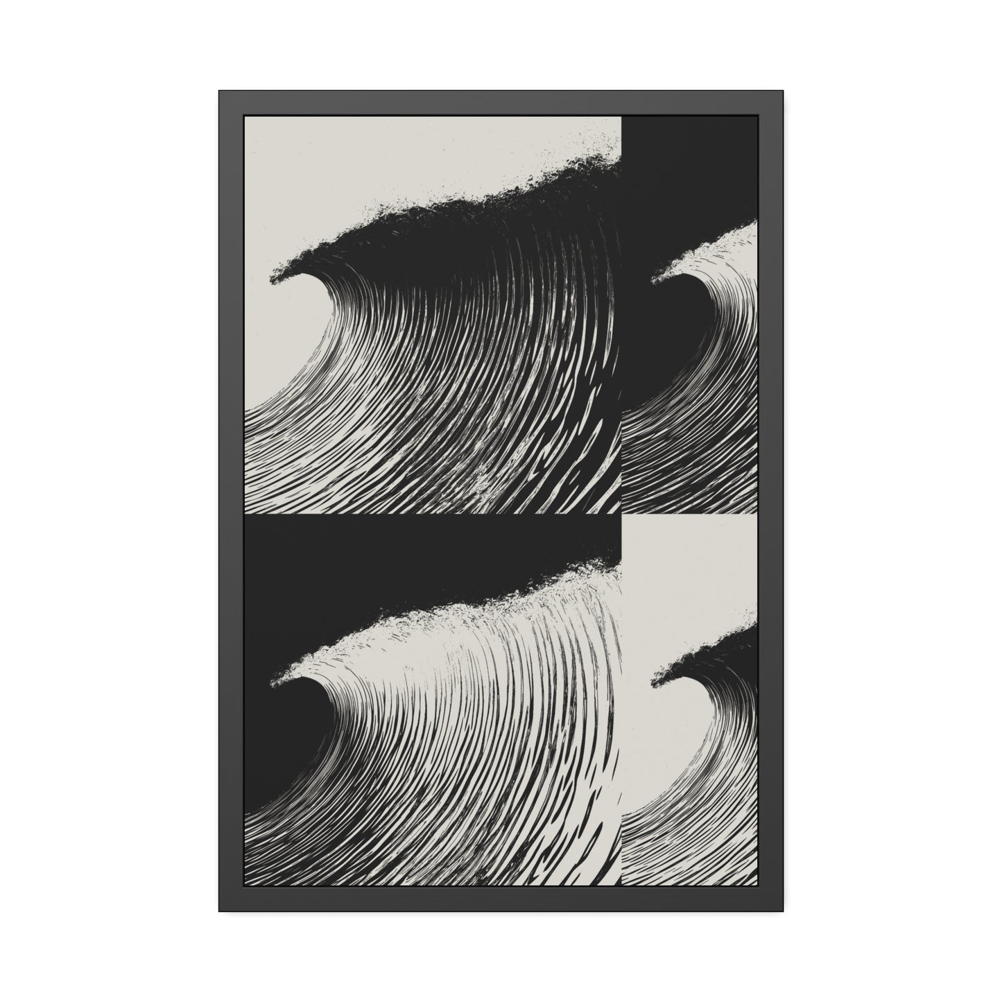 Dawn 2 Dusk - Black & White - Framed Print