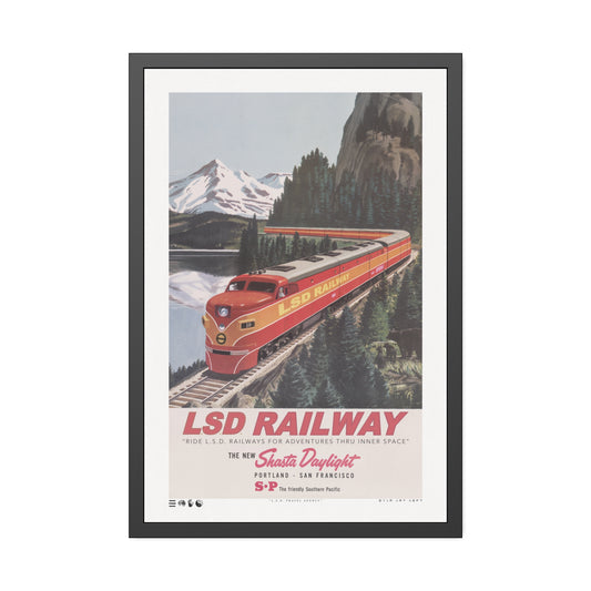 Rails - L.S.D. Travel - Framed Print