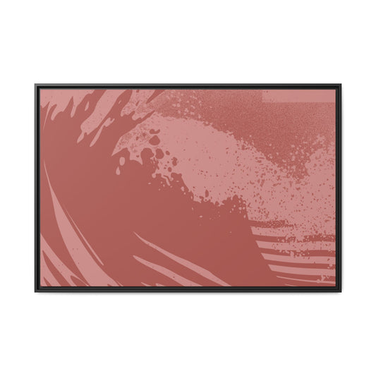 Turmoil 3 - Burnt - Framed Canvas