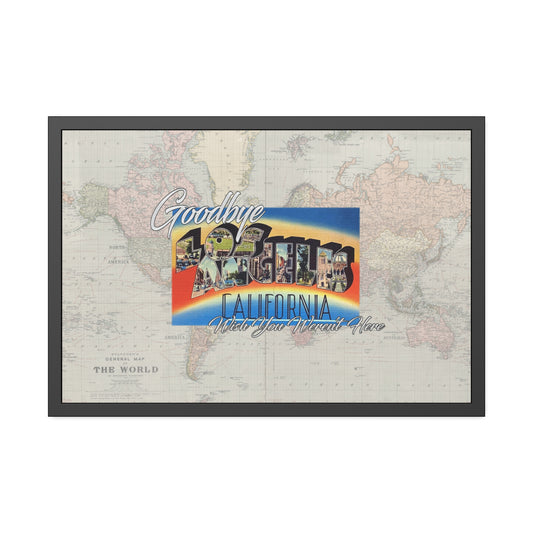 LA - Wish You Weren't Here  - Framed Print