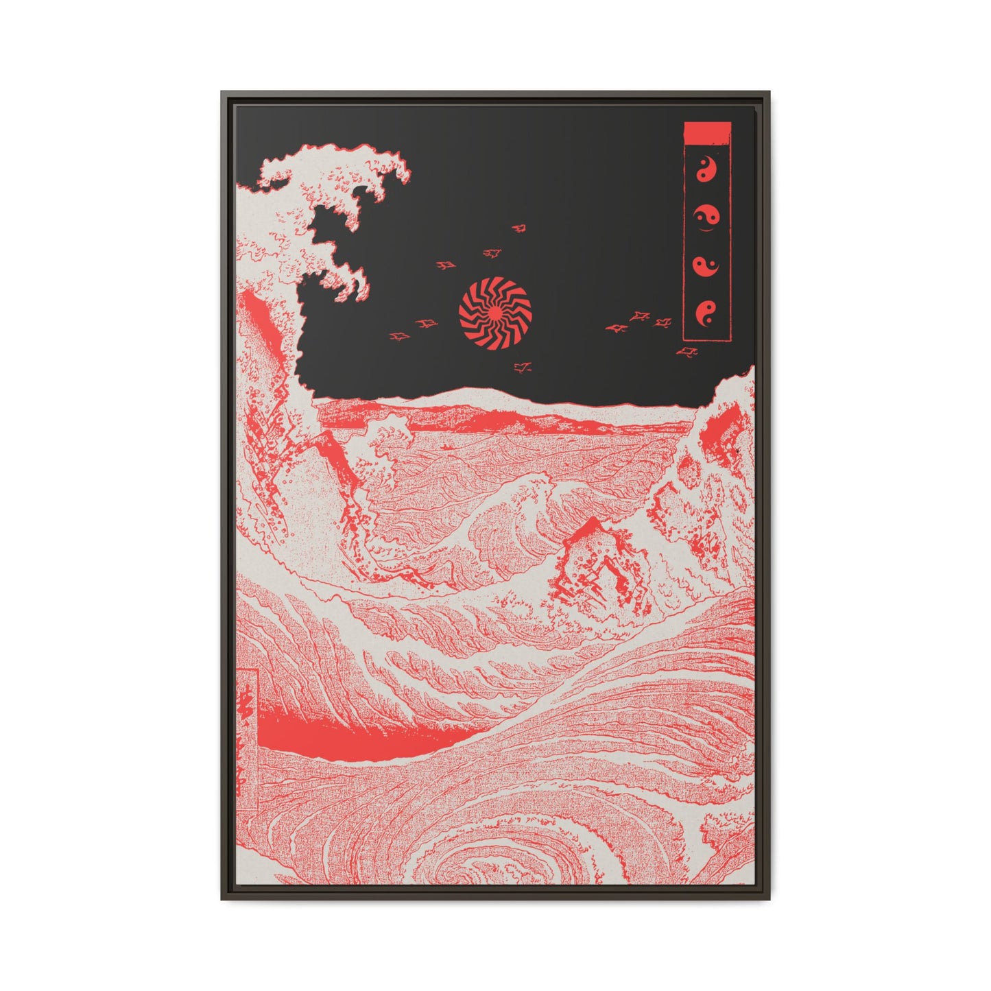 Back Wash - Framed Canvas