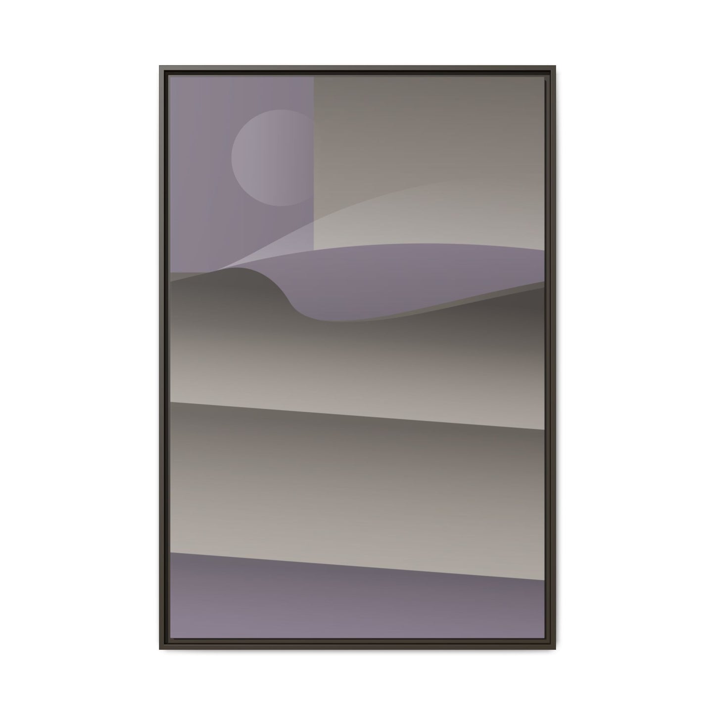 Stacked - Purple Haze - Framed Canvas