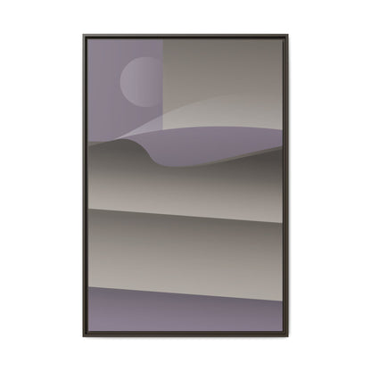 Stacked - Purple Haze - Framed Canvas