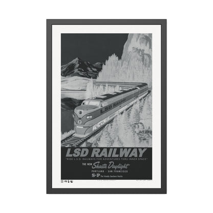 Rails - L.S.D. Travel - Night - Framed Print