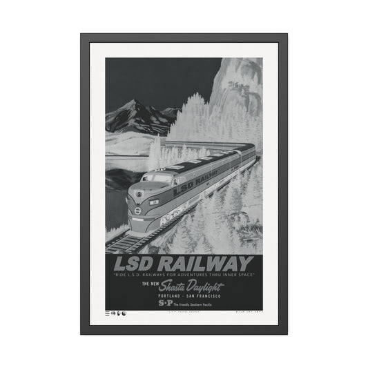 Rails - L.S.D. Travel - Night - Framed Print