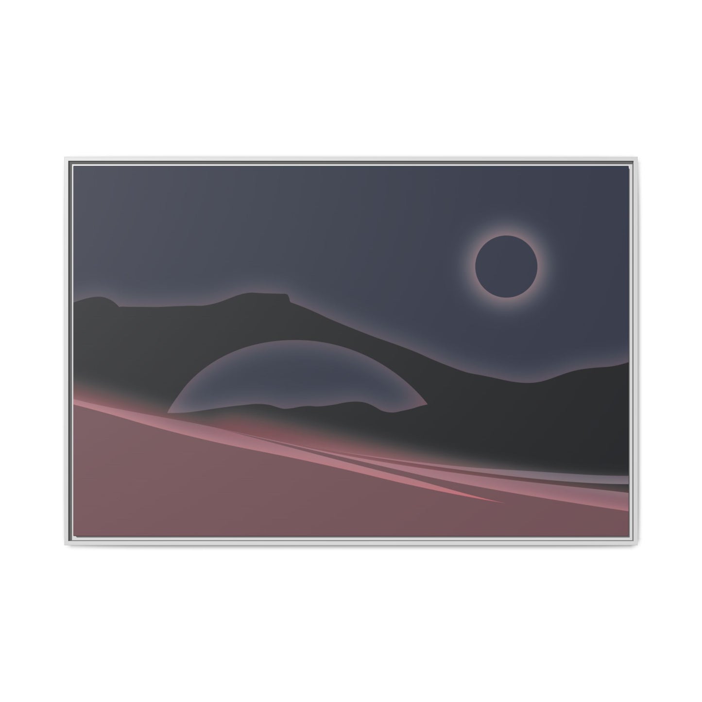 Archway - Midnight - Framed Canvas
