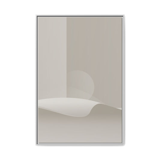 Cylinders 3 - Black - Framed Canvas