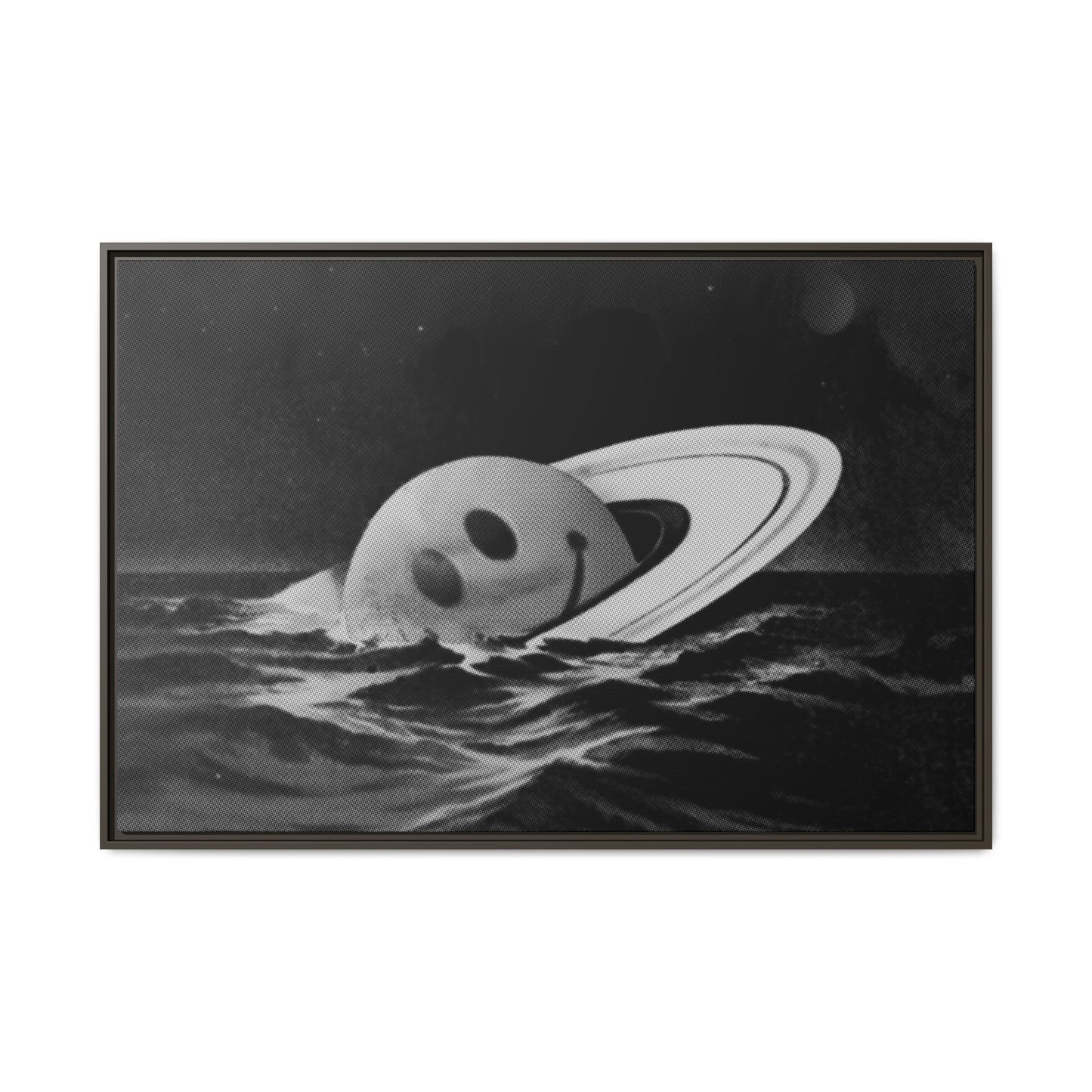 Everything Is Fine - Black & White - Framed Canvas