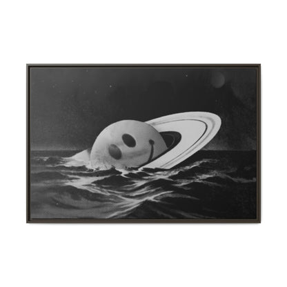 Everything Is Fine - Black & White - Framed Canvas