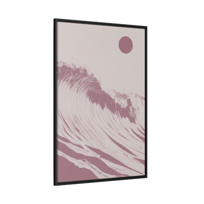 Thresh Wave - Rose - Framed Canvas
