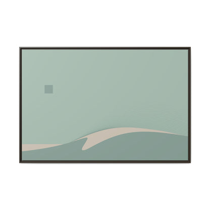 Day Wave - Green Haze - XL Framed Canvas