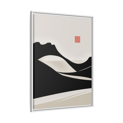 Minimalist Desert Landscape Matte Canvas Print (Framed)