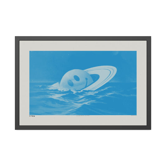 Everything Is Fine - Royal - Framed Print