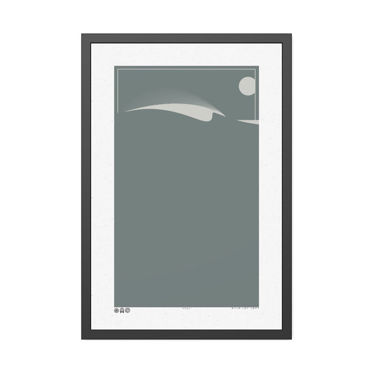 Peel - Sage - Framed Print