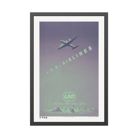 Faded - L.S.D. Travel - Purple Haze - Framed Print