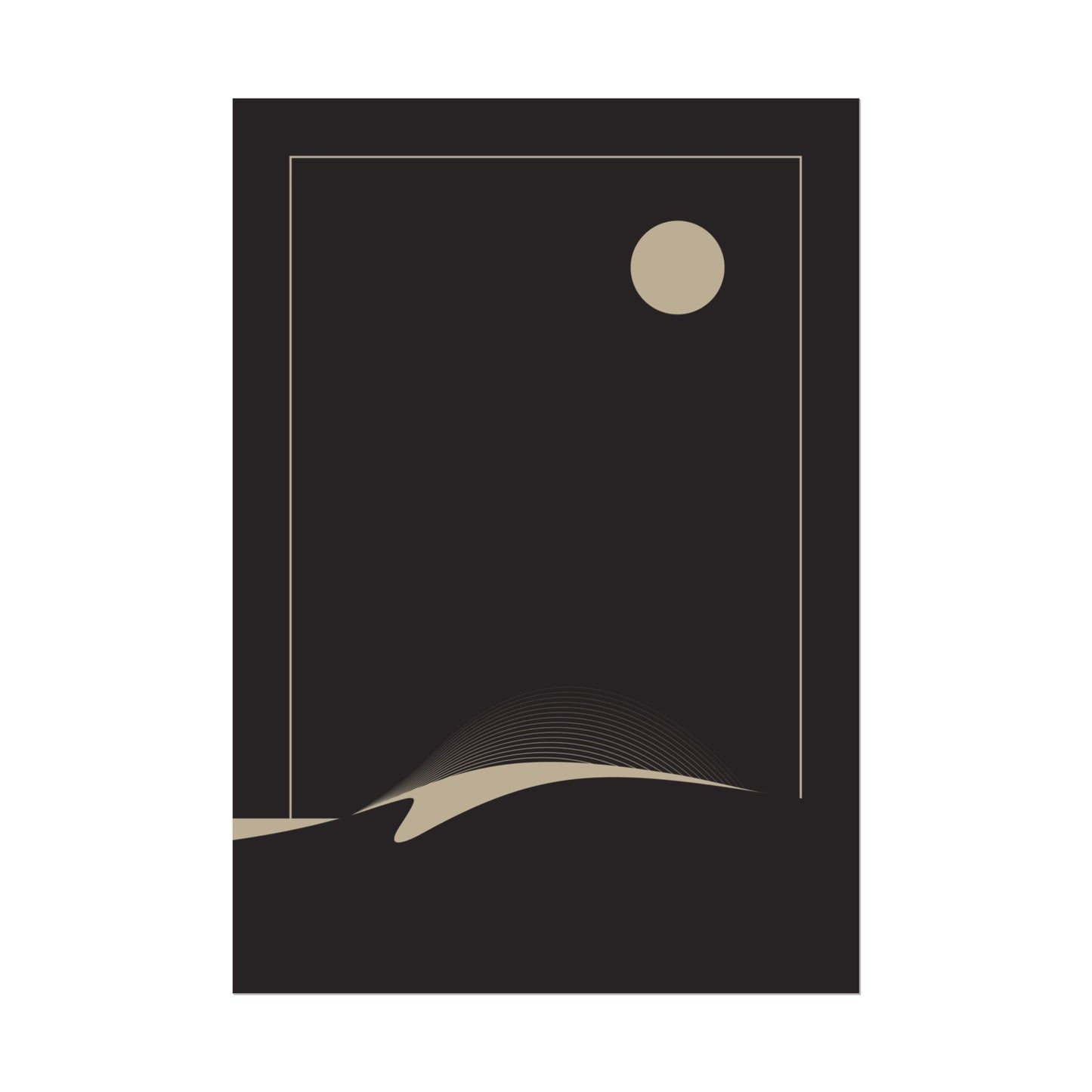 Night Wave 2 - Black - Fine Art Print